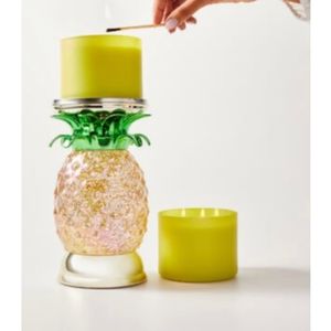 NWT Pineapple 3 wick Candle Holder